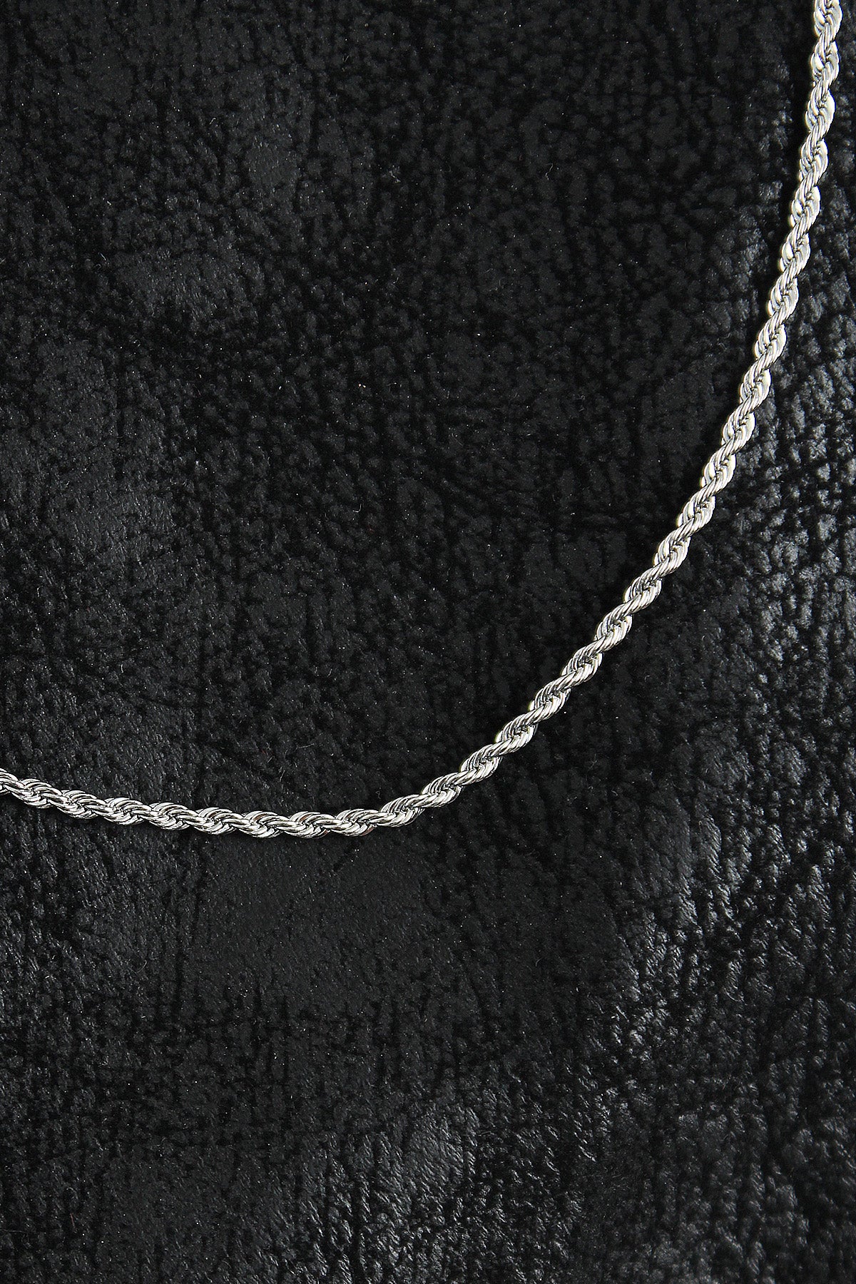 316L Çelik Halat Zincir Model Gümüş Renk Erkek Kolye