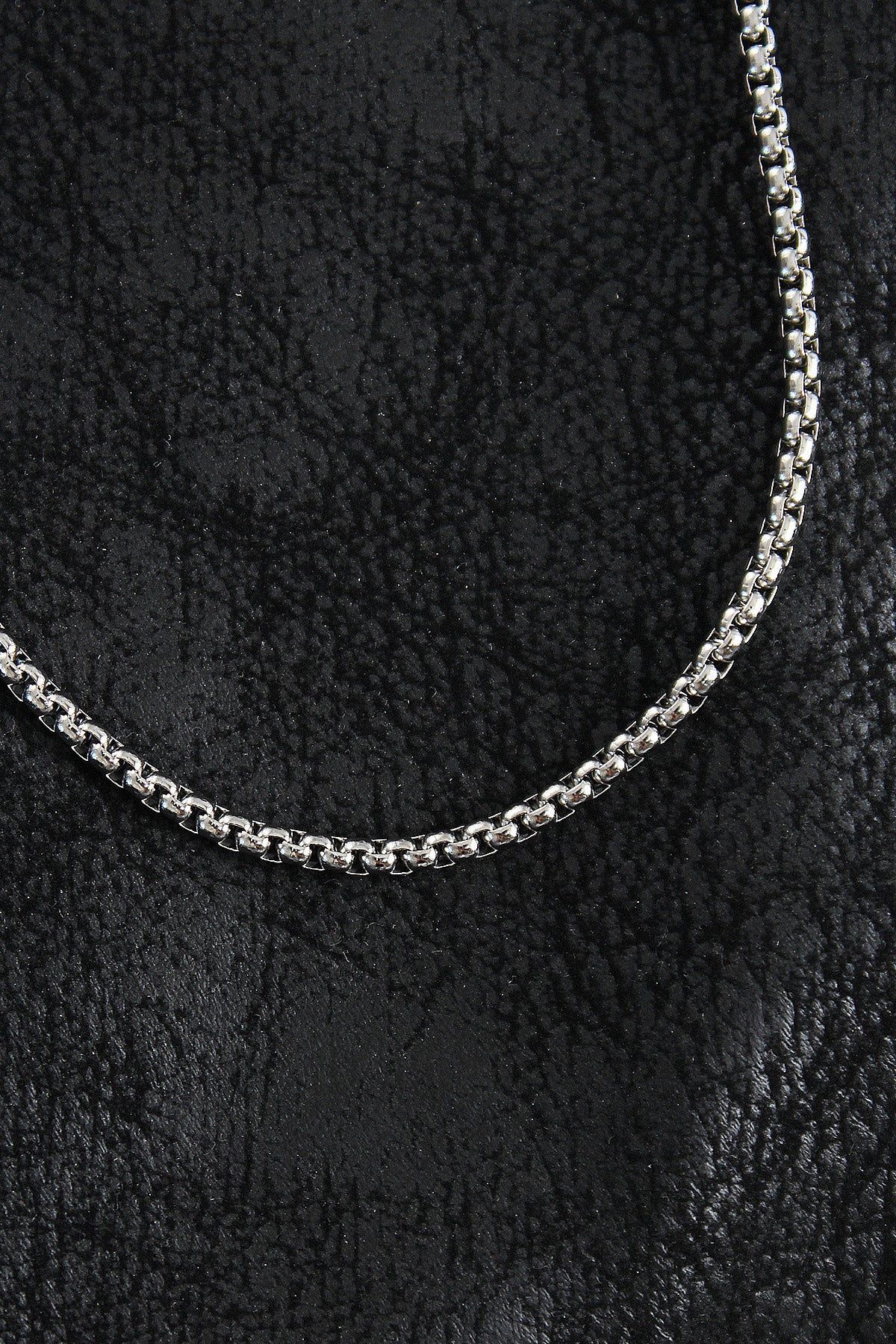 316L Çelik Örme Zincir Model Gümüş Renk Erkek Kolye