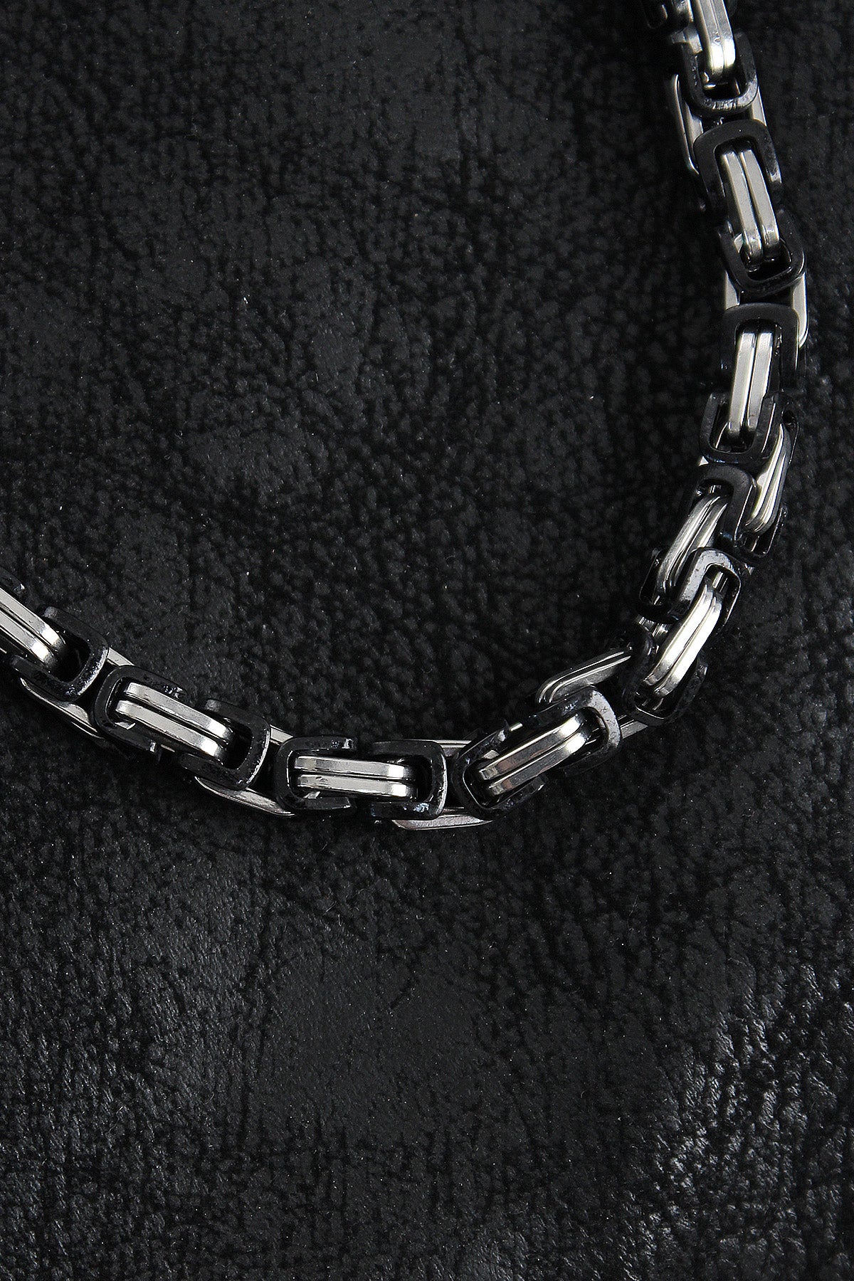 316L Çelik Kral Zincir Model Gümüş Renk Erkek Kolye