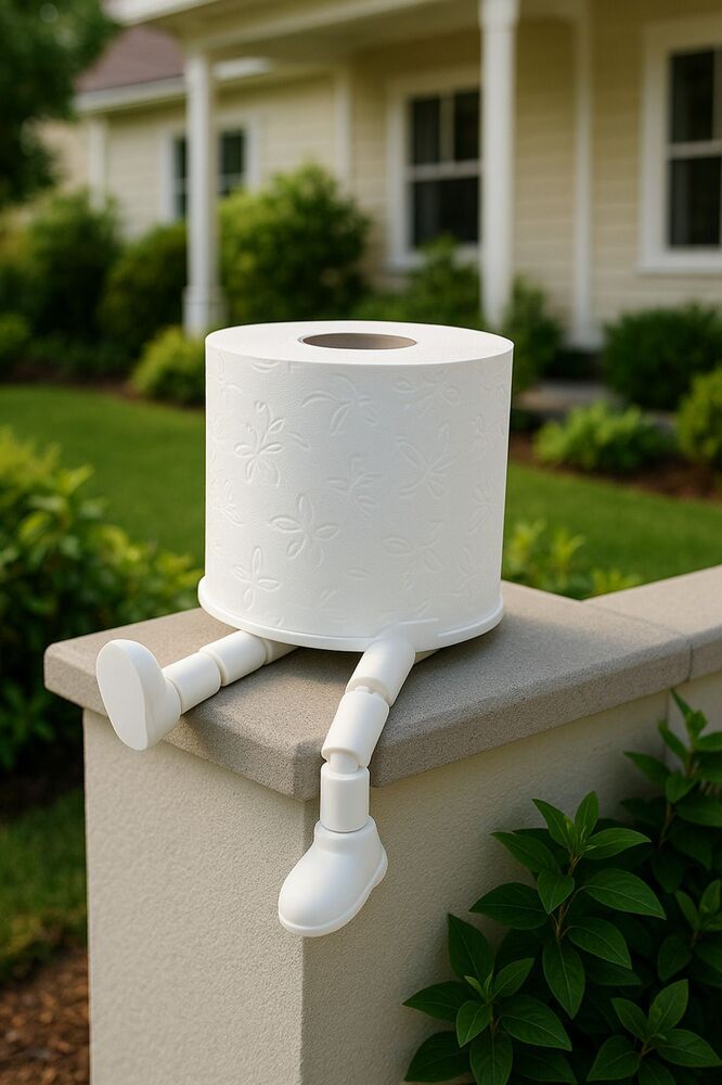 Pratik Dekoratif Tasarım Tuvalet Kağıdı Tutucu Çap 10 x 11 cm