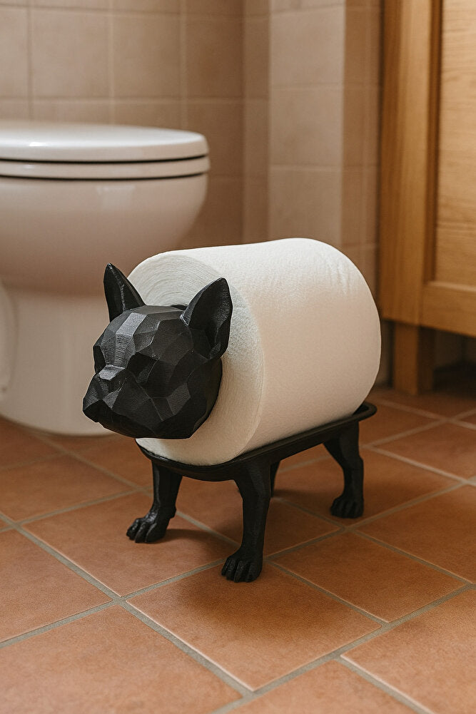 Dekoratif Tuvalet Kağıdı Pratik Ev Dekorasyon Buldog Tuvalet Tasarım