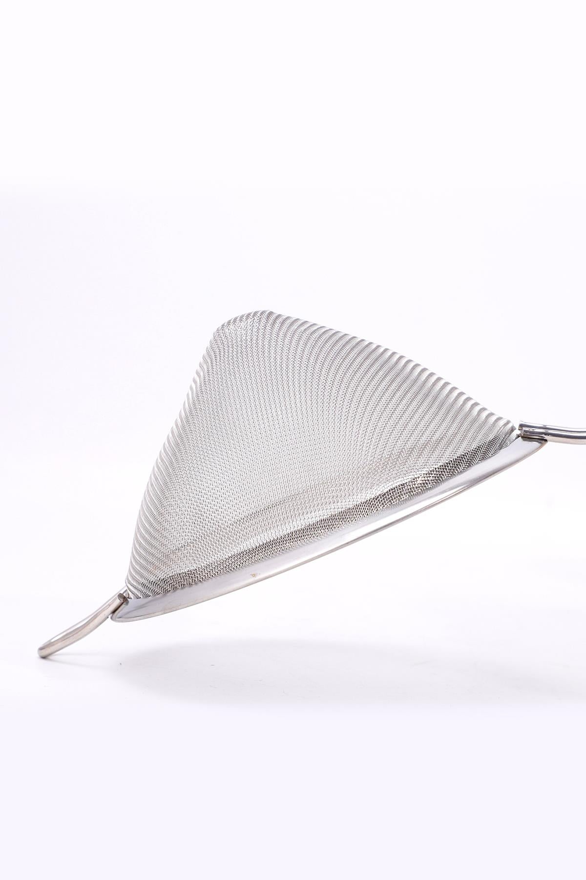 Saplı Tel Süzgeç 10 cm Paslanmaz Çelik Konik Mutfak Süzgeci