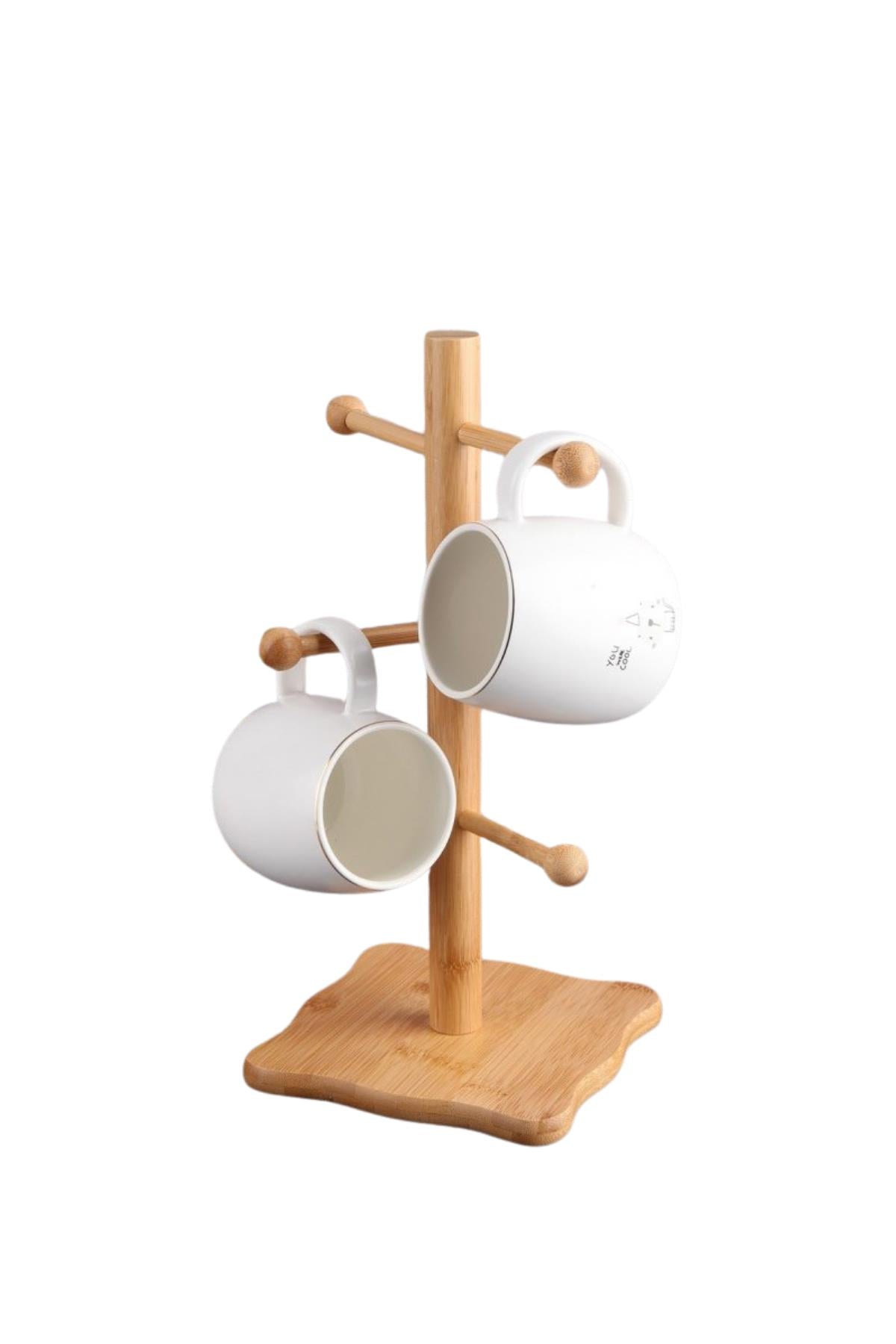 Bambu Kupa Askılığı 16x16x35 cm