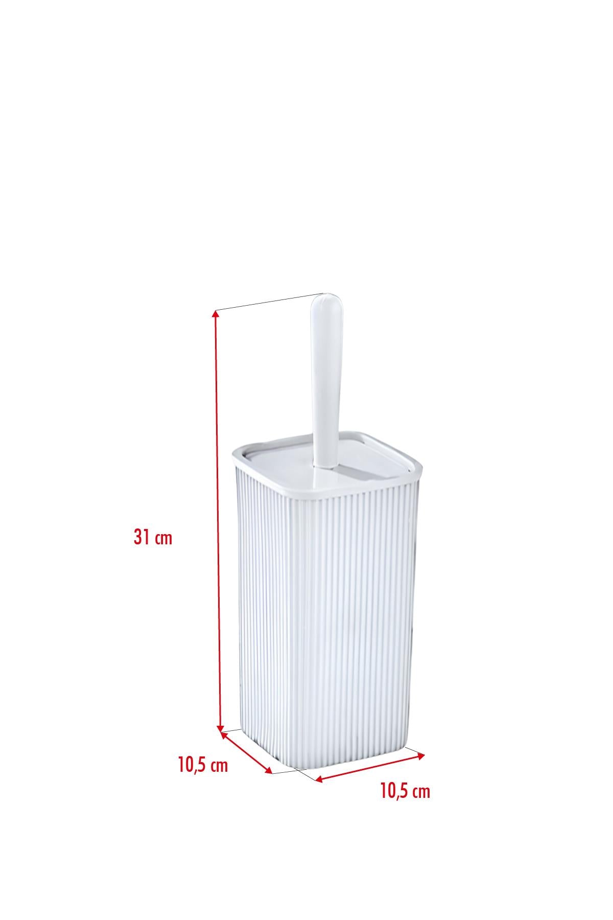 WC Fırçası & Tuvalet Fırçası Beyaz 2 Parça