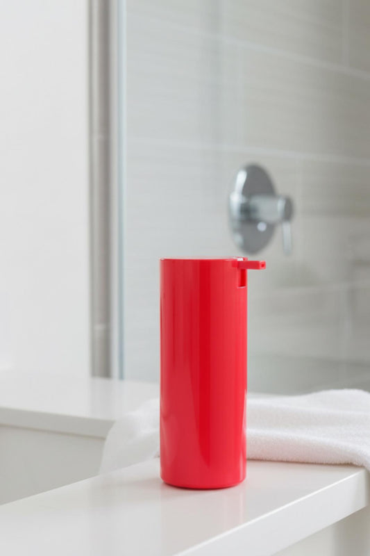 Soft Pembe Şeffaf Akrilik Sıvı Sabunluk 250 ml