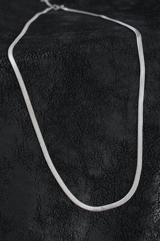 316L Çelik Klasik İtalyan Zincir Model Gümüş Renk Erkek Kolye