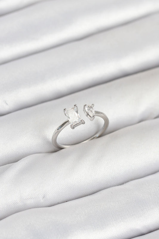 Pirinç Gold Renk Zirkon Taşlı Kadın Yüzük