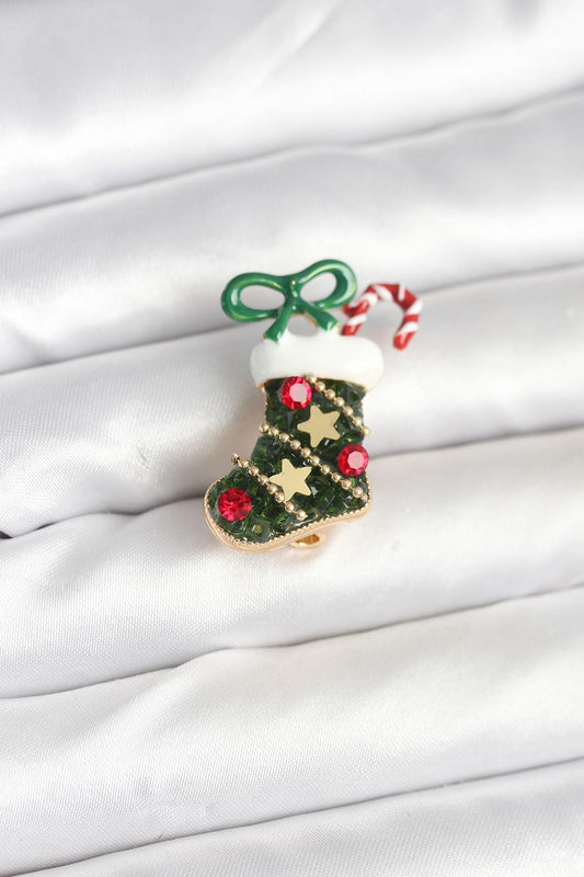 Yılbaşı Çorabı Temalı Broş