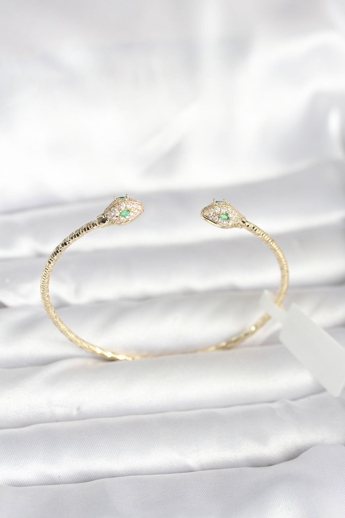 Pirinç Gold Renk Yılan Model Bileklik