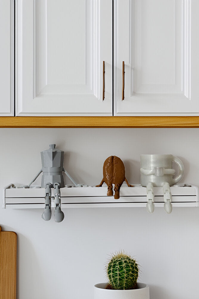 Kahve Köşesi Sevimli Biblo Seti 3lü, Kahve Çekirdeği, Kahve Kupası, Moka Pot, Coffee Set 10cm