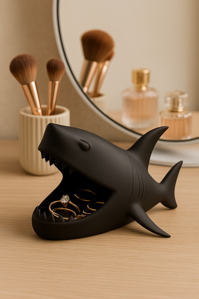 Köpekbalığı Organizer ve Sunumluk Takı, Kahve Kapsülü, Lokumluk, Masa Üstü Düzenleyici