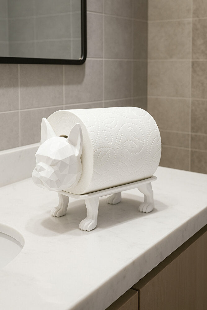 Dekoratif Tuvalet Kağıdı Pratik Ev Dekorasyon Buldog Tuvalet Tasarım 14 X 12 Cm