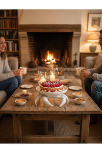 Dekoratif Beyaz Yengeç Kıskaç Tasarım Sunumluk Takı Mum Şeker Vegan Üretim 16 x 16 cm