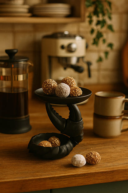 Dekoratif Yengeç Kıskaç Tasarım Sunumluk Takı Mum Şeker Vegan Üretim