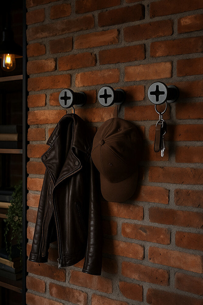 Dekoratif Vida Askı Modern Genç Odası Antre Giriş Pratik Ev Gereçleri 10 X 8 Cm