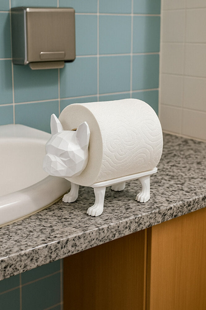 Dekoratif Tuvalet Kağıdı Pratik Ev Dekorasyon Buldog Tuvalet Tasarım 14 X 12 Cm