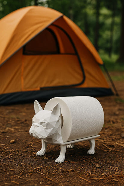 Dekoratif Tuvalet Kağıdı Pratik Ev Dekorasyon Buldog Tuvalet Tasarım 14 X 12 Cm