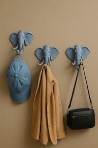 Dekoratif Bereket Fil Askılık Çok Amaçlı 3'lü Takım