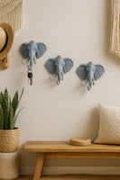 Dekoratif Bereket Fil Askılık Çok Amaçlı 3'lü Takım