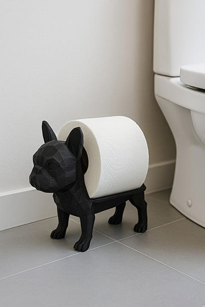 Dekoratif Tuvalet Kağıdı Pratik Ev Dekorasyon Buldog Tuvalet Tasarım