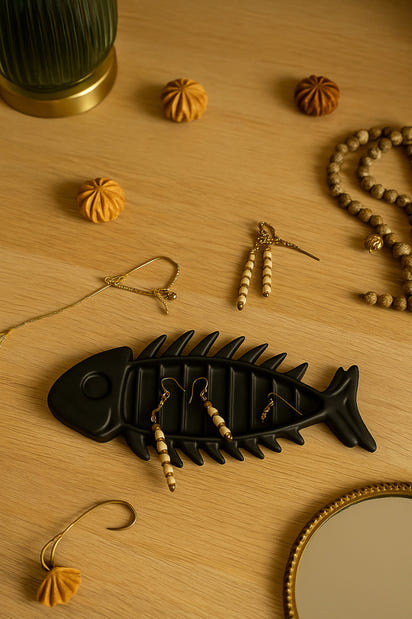 3D Tasarım Balık Figürlü Takı Organizeri