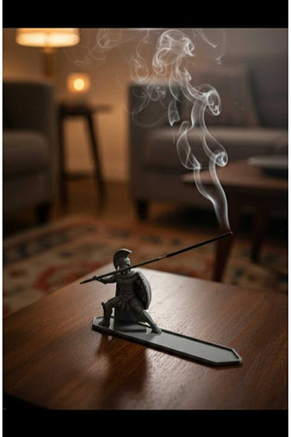 Dekoratif Biblo Roma Gladyatör Tütsülük Gri Modern 15 x 9 cm