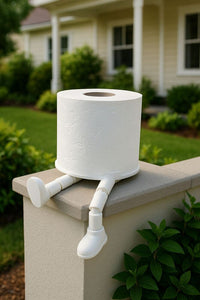 Pratik Dekoratif Tasarım Tuvalet Kağıdı Tutucu Çap 10 x 11 cm