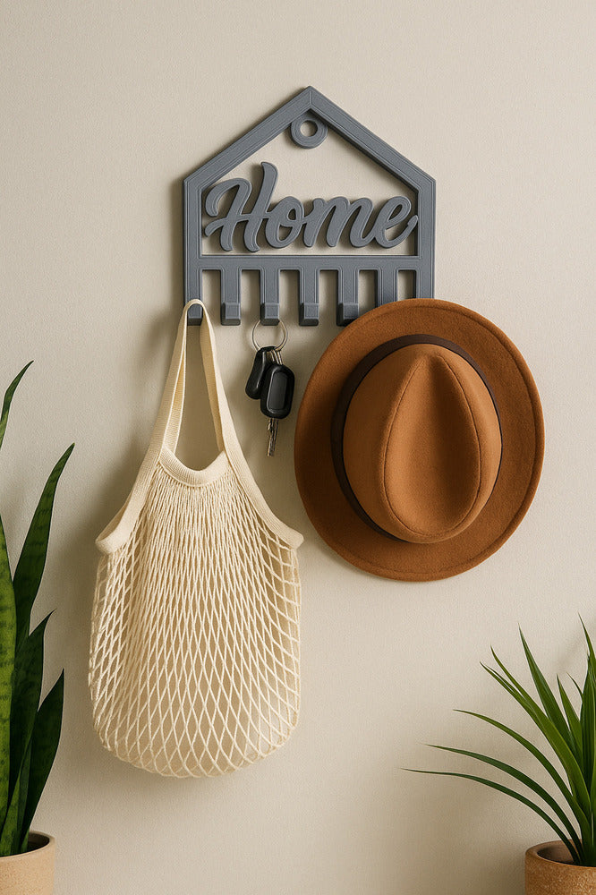 Dekoratif Açılır Kapanır Anahtar Askı Home Detay 15 X 15 Cm