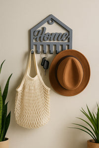 Dekoratif Açılır Kapanır Anahtar Askı Home Detay 15 X 15 Cm