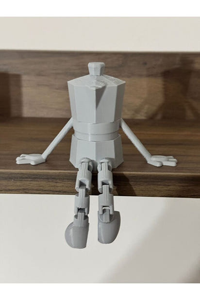 Kahve Köşesi Sevimli Biblo Seti 3lü, Kahve Çekirdeği, Kahve Kupası, Moka Pot, Coffee Set 10cm