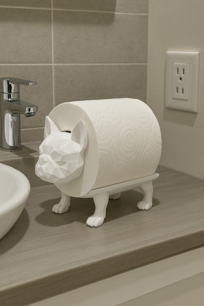 Dekoratif Tuvalet Kağıdı Pratik Ev Dekorasyon Buldog Tuvalet Tasarım 14 X 12 Cm