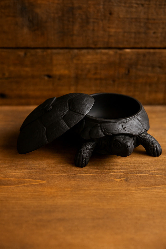 3D Kaplumbağa Figürlü Kapaklı Dekoratif Obje Takı Organizeri, Lokumluk ve Sunumluk