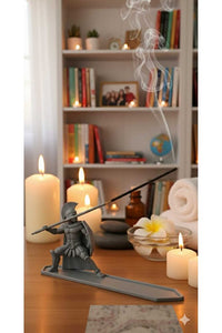 Dekoratif Biblo Roma Gladyatör Tütsülük Gri Modern 15 x 9 cm