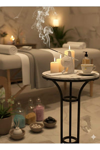 Dekoratif Biblo Roma Gladyatör Tütsülük Beyaz Modern 15 x 9 cm