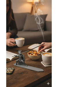 Dekoratif Biblo Roma Gladyatör Tütsülük Gri Modern 15 x 9 cm