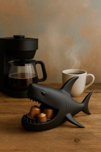 Köpekbalığı Organizer ve Sunumluk Takı, Kahve Kapsülü, Lokumluk, Masa Üstü Düzenleyici