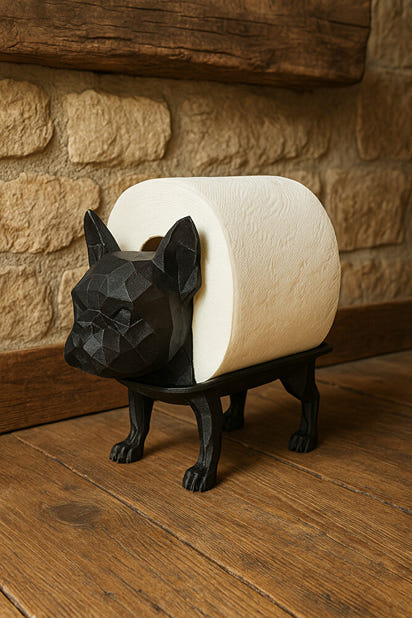 Dekoratif Tuvalet Kağıdı Pratik Ev Dekorasyon Buldog Tuvalet Tasarım