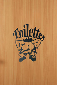 Dekor Tuvalet Wc Eğlenceli Dekorasyon 20 Cm ( Büyük Boy )