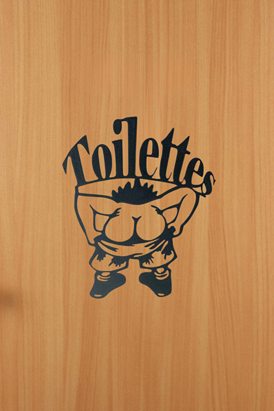 Dekor Tuvalet Wc Eğlenceli Dekorasyon 20 Cm ( Büyük Boy )