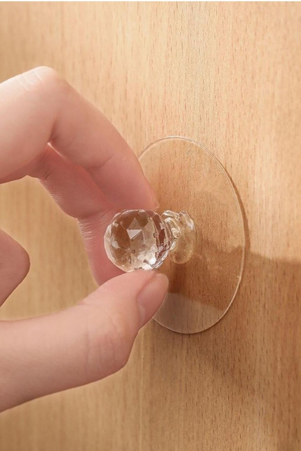 6’lı Kristal Çekmece Kulbu Şeffaf