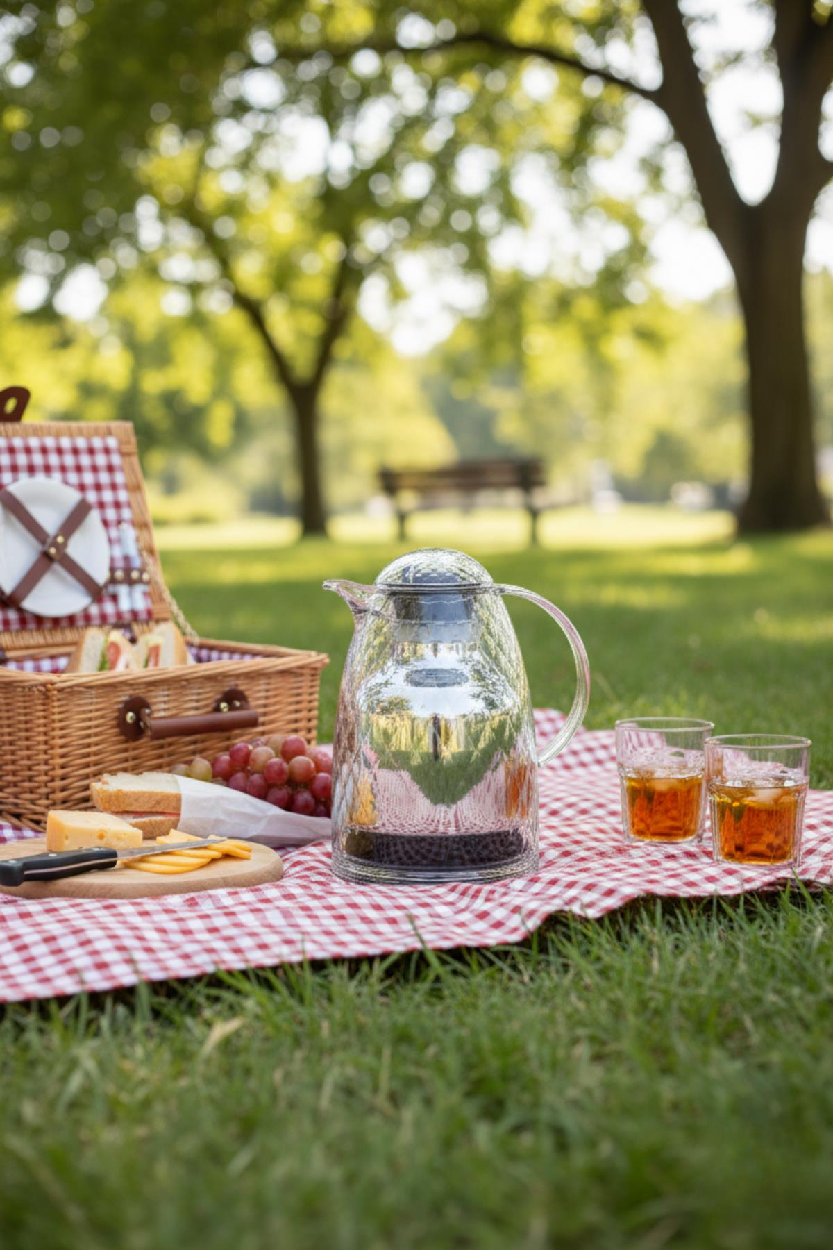 1 Lt Akrilik Şeffaf Çay Termosu 12 Saat Sıcak 24 Saat Soğuk