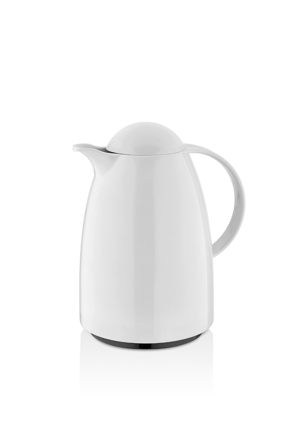 1 Lt Akrilik Soft Beyaz Çay Termosu 12 Saat Sıcak 24 Saat Soğuk