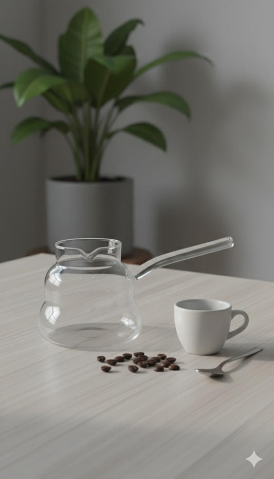 Isıya Dayanıklı Cam Cezve 400 ml-ASM0540