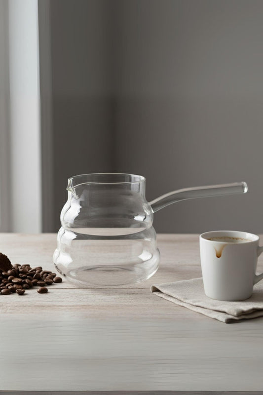 Isıya Dayanıklı Cam Cezve 400 ml