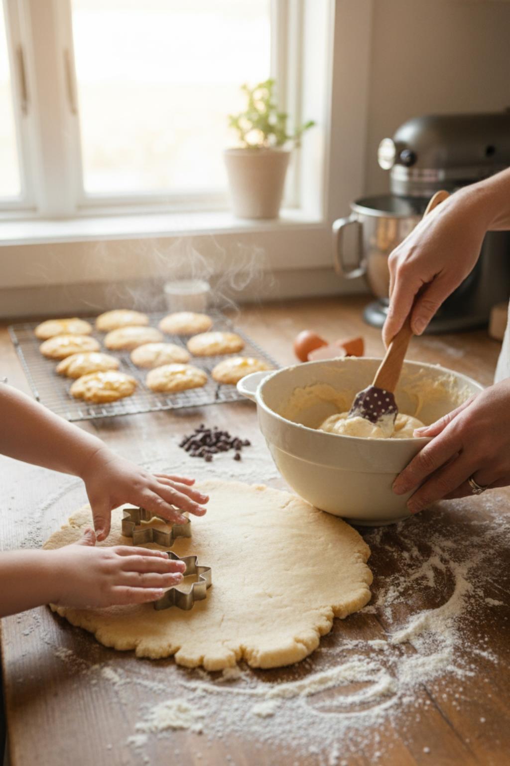 4’lü Silikon Kurabiye Kalıplı Spatula Seti