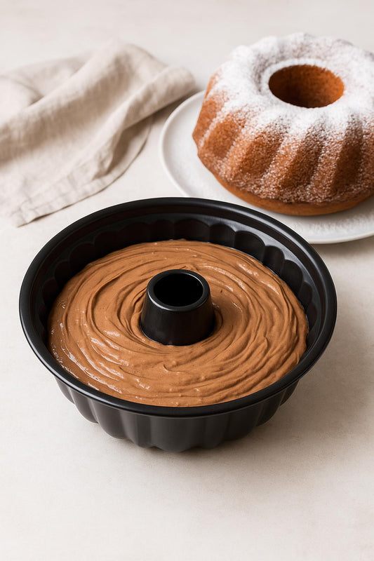 Yuvarlak Emaye Kek Kalıbı 28 cm Fırın Pasta Tart Ekmek Kalıbı