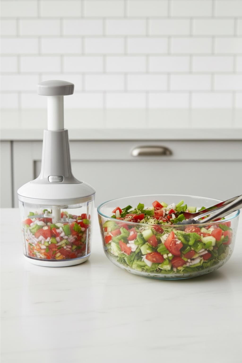 Basmali El Rondosu Sebze Meyve Doğrayıcı 1 Lt 2 Parça