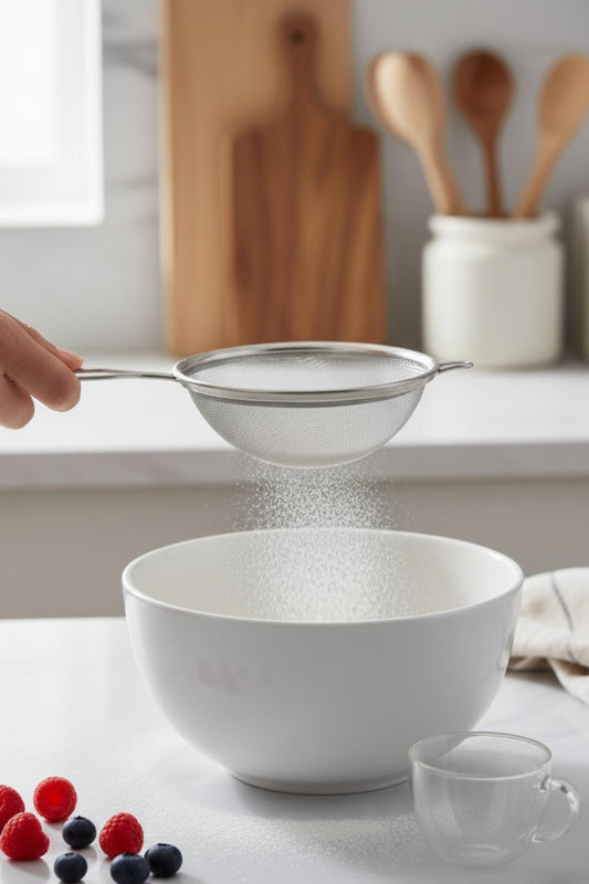 Paslanmaz Çelik Kalaylı Süzgeç 12 cm