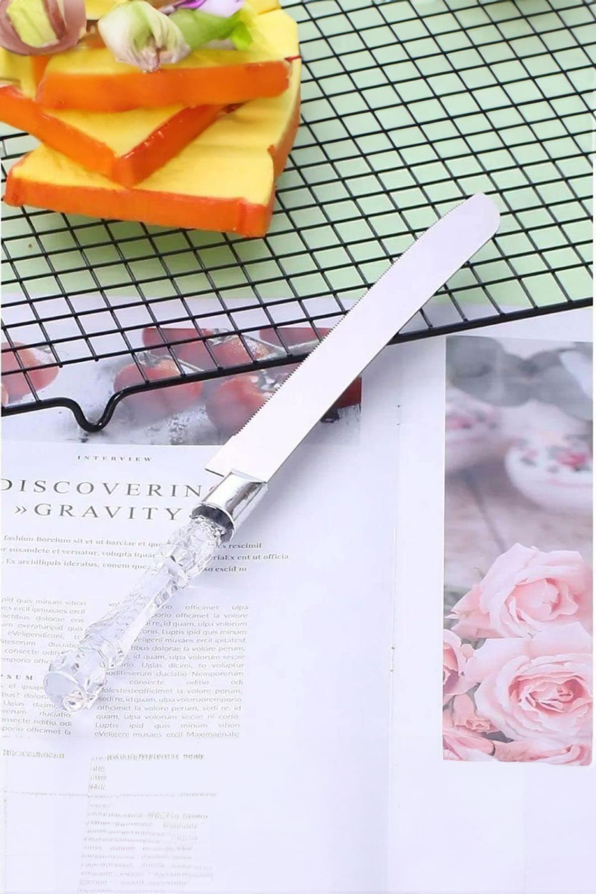 2’li Paslanmaz Çelik Pasta Servis Seti Spatula Bıçak Seti