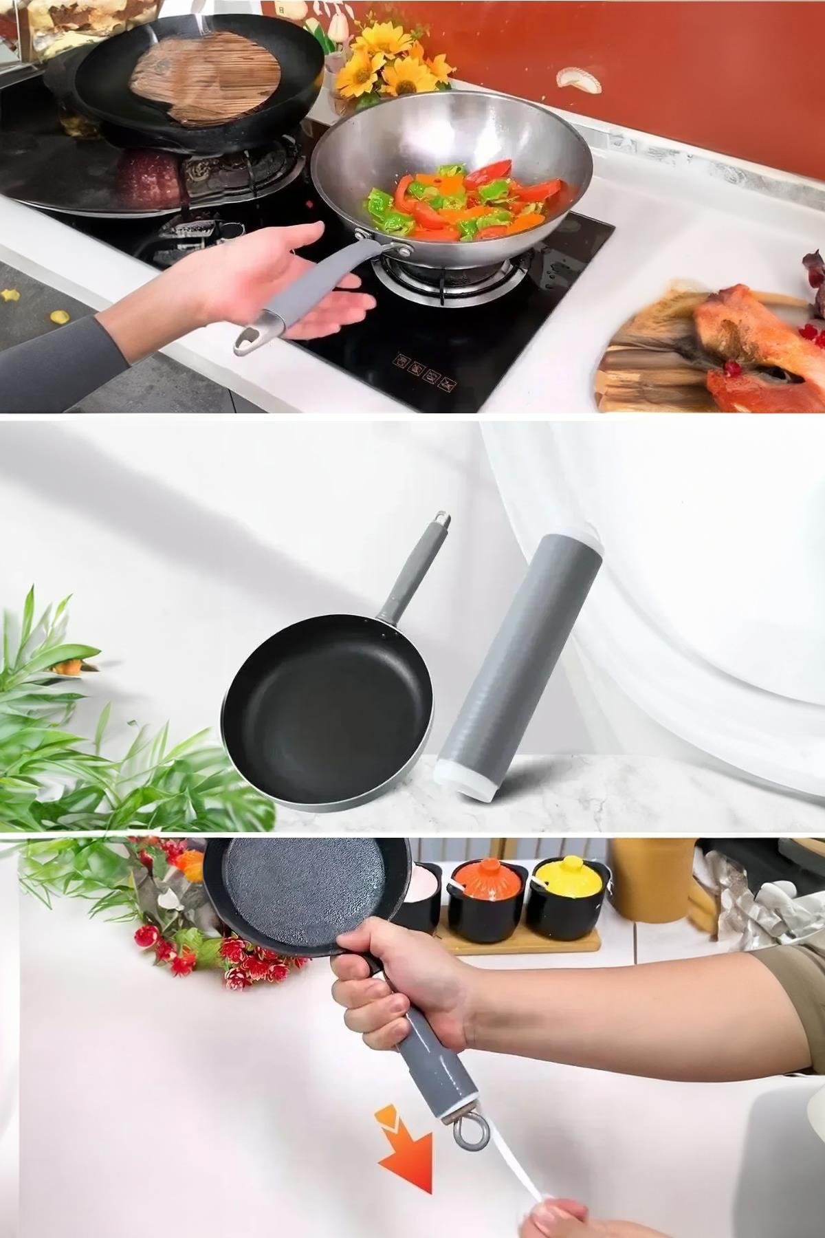 Silikon Saplı Pratik Mutfak Gereci Kaplama Uçlu Çok Amaçlı 14 cm